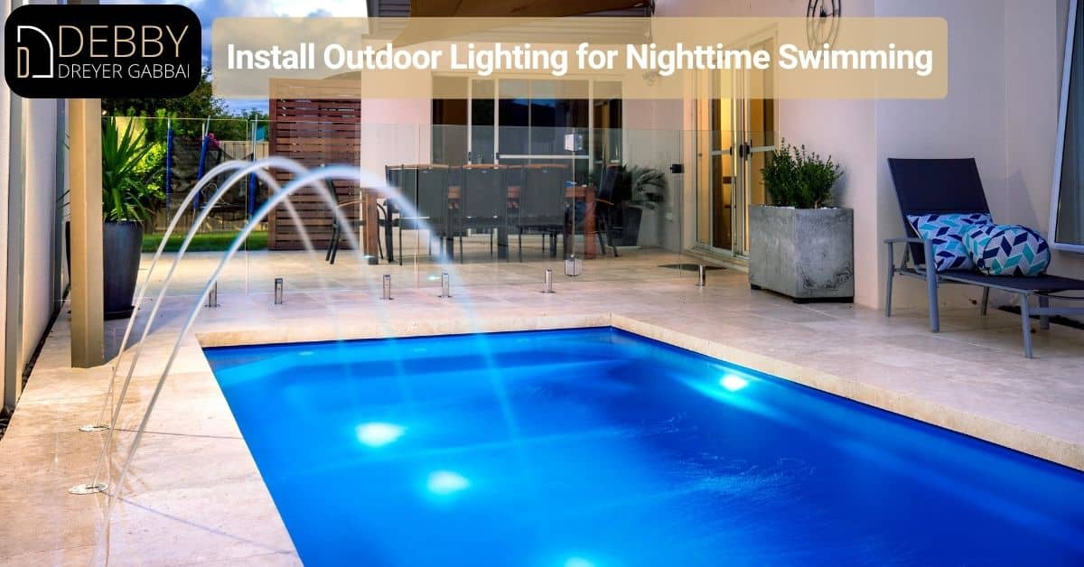 Install Outdoor Lighting for Nighttime Swimming