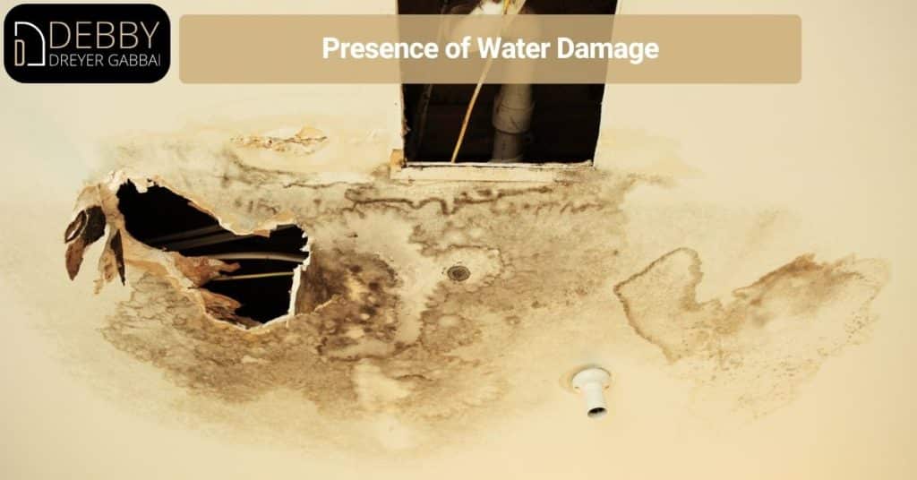 Presence of Water Damage
