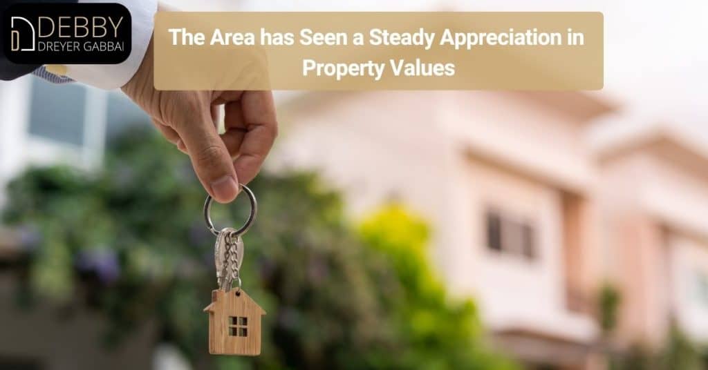 The Area has Seen a Steady Appreciation in Property Values